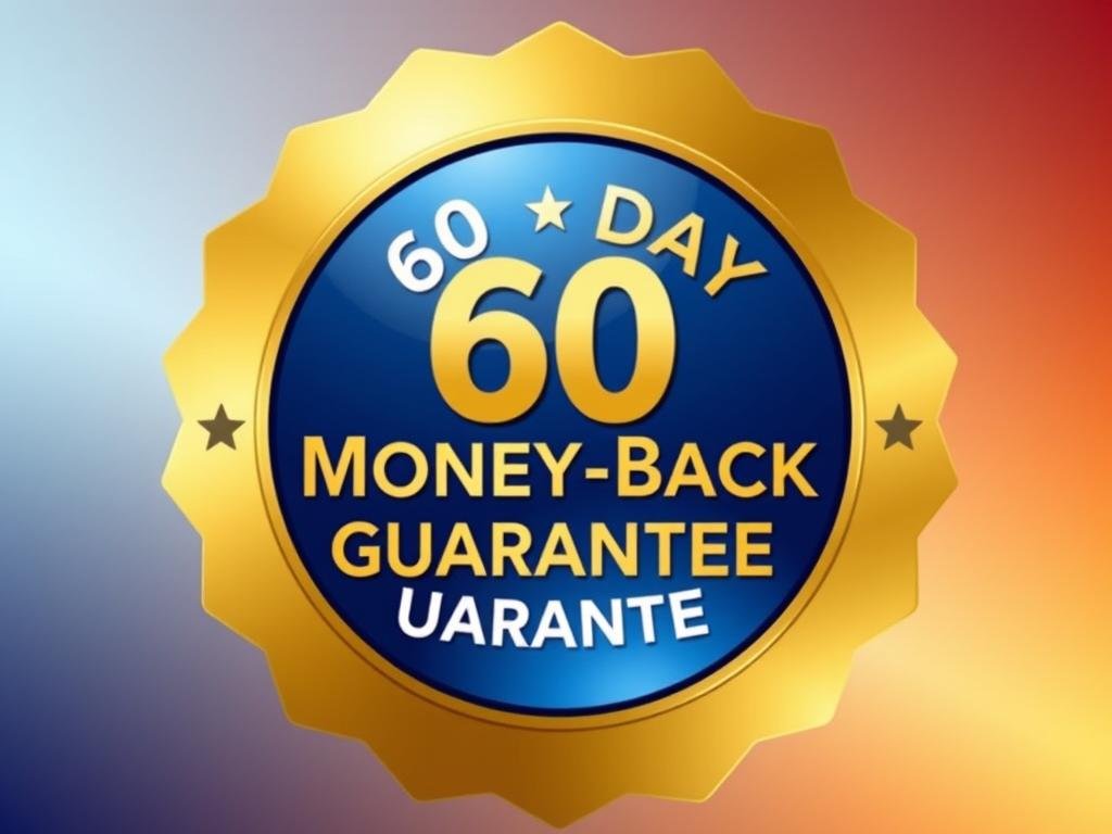 60-day money-back guarantee seal for Pawbiotix 60-day money-back guarantee seal for Pawbiotix