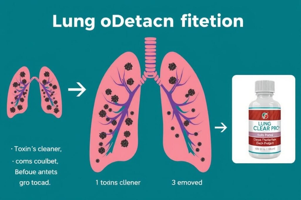 Lung detoxification process supported by Lung Clear Pro